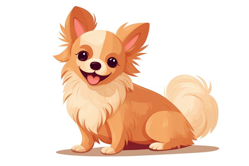 Dog chihuahua cartoon mammal. AI generated Image by rawpixel.