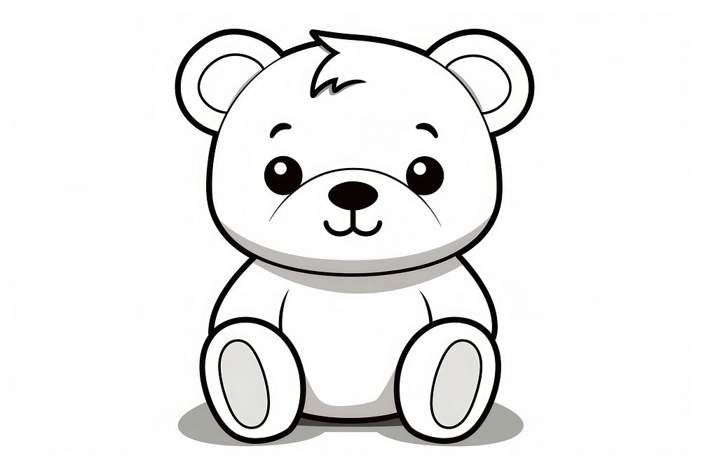 Bear plush doll white toy representation. AI generated Image by rawpixel.