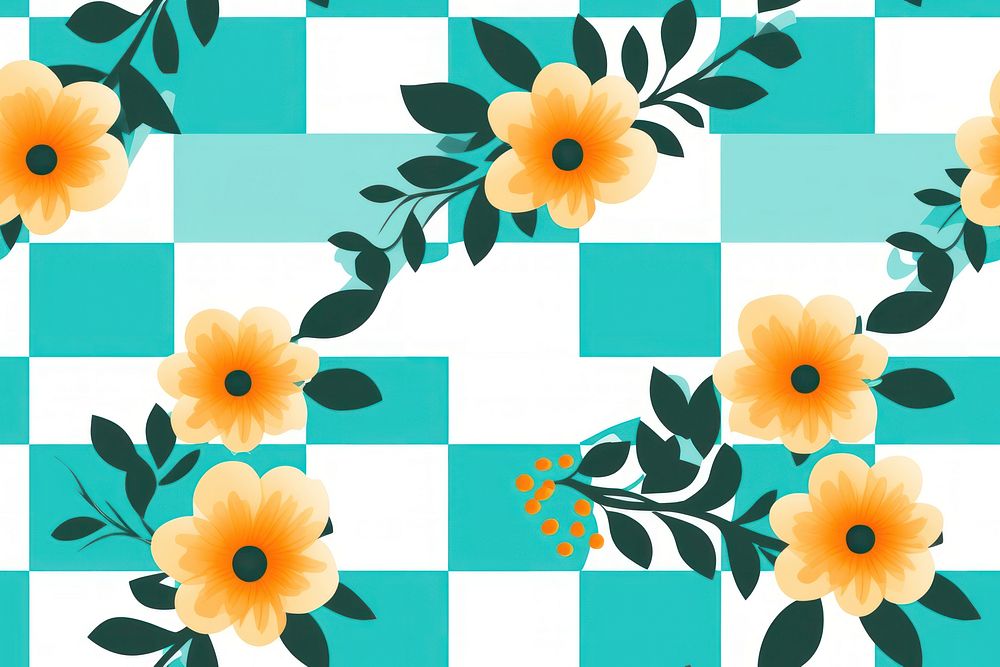 Aesthetic background pattern backgrounds flower. AI generated Image by rawpixel.