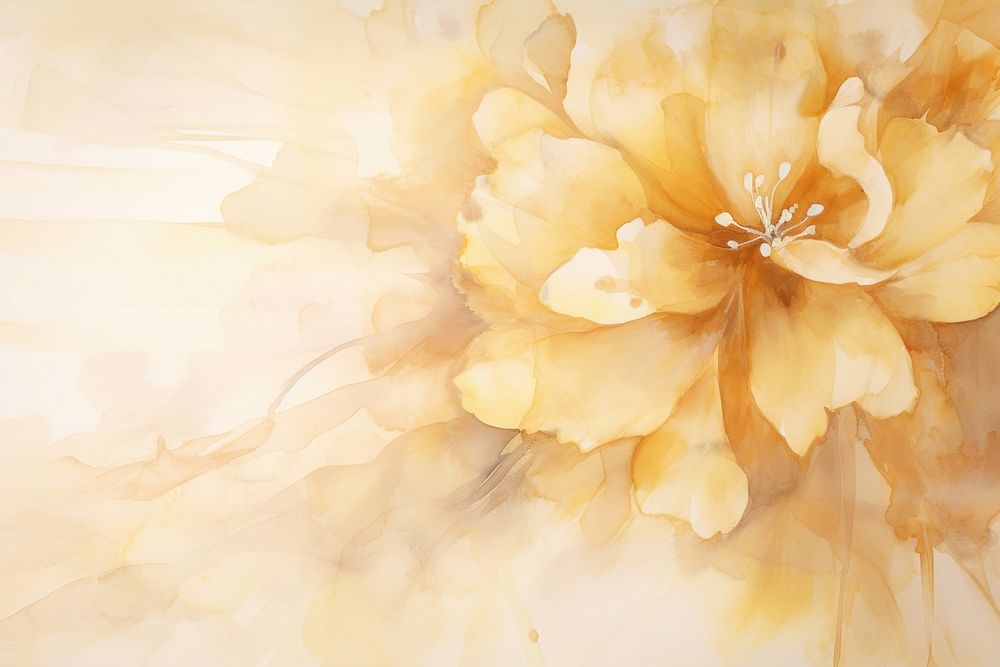 Daffodil backgrounds painting pattern. AI generated Image by rawpixel.