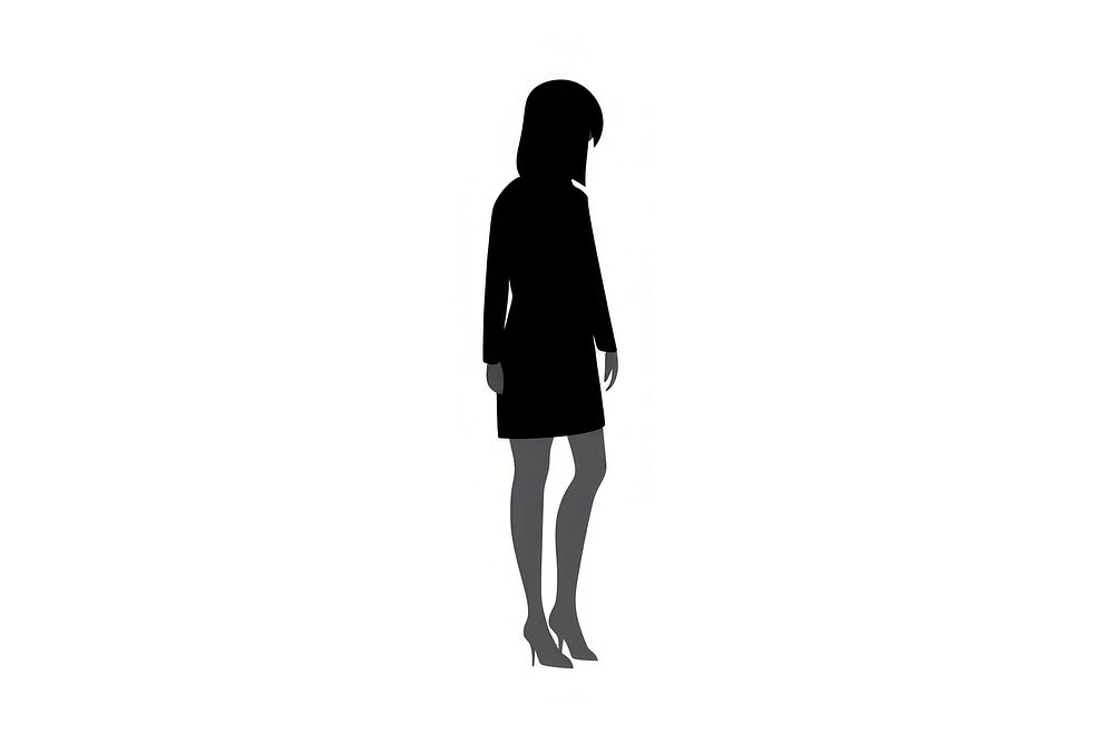 Woman silhouette footwear standing. AI generated Image by rawpixel.