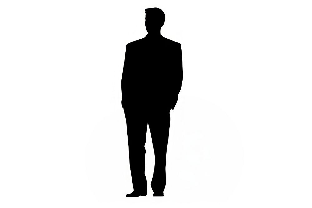 Man silhouette standing adult. AI generated Image by rawpixel.