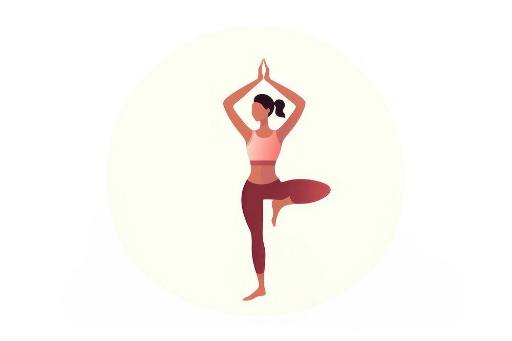 A woman doing yoga exercise dancing sports. AI generated Image by rawpixel.