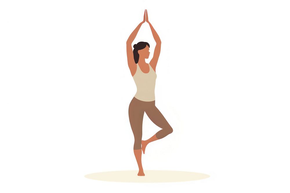 A woman doing yoga exercise sports adult. AI generated Image by rawpixel.