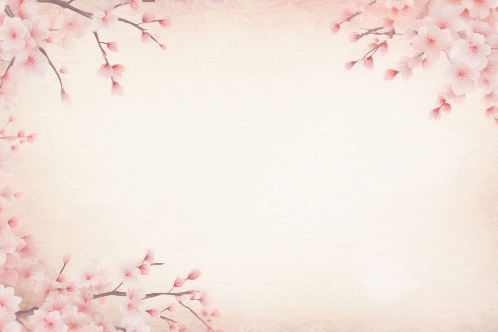 Sakura frame backgrounds blossom flower. AI generated Image by rawpixel.