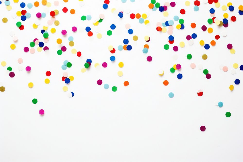 Confetti backgrounds white background celebration. AI generated Image by rawpixel.