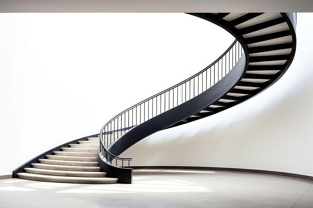 A staircase architecture handrail building. AI generated Image by rawpixel.