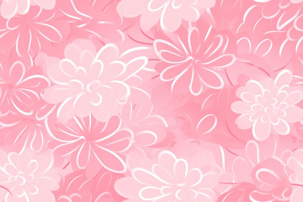 Pink pattern background backgrounds flower plant. AI generated Image by rawpixel.