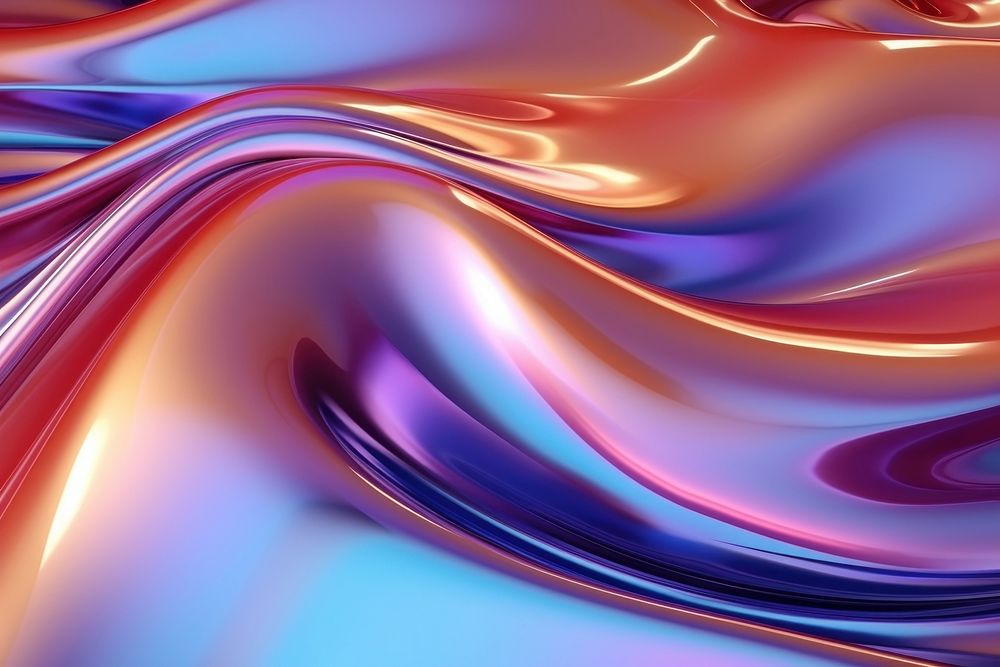 Colorful Liquid Metallic Wavy Background backgrounds pattern creativity. AI generated Image by rawpixel.