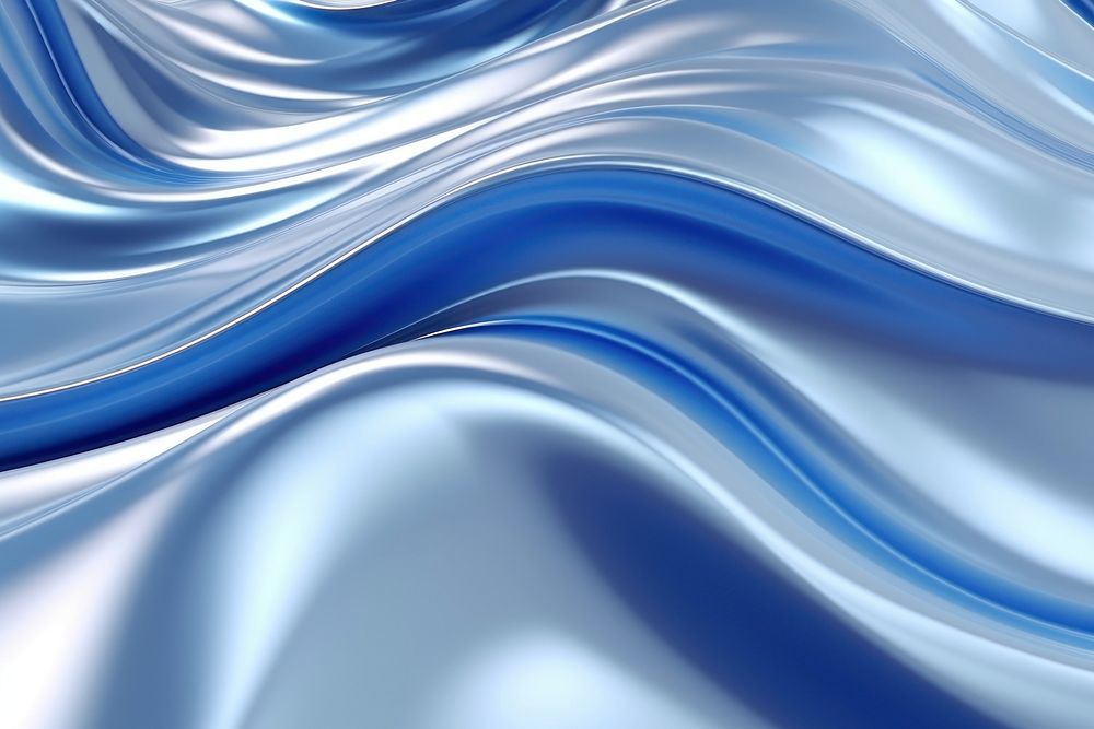 Blue gradient Silver liquid wavy background backgrounds silver blue. AI generated Image by rawpixel.