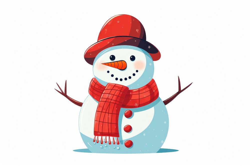 Winter png snowman white representation. AI generated Image by rawpixel.
