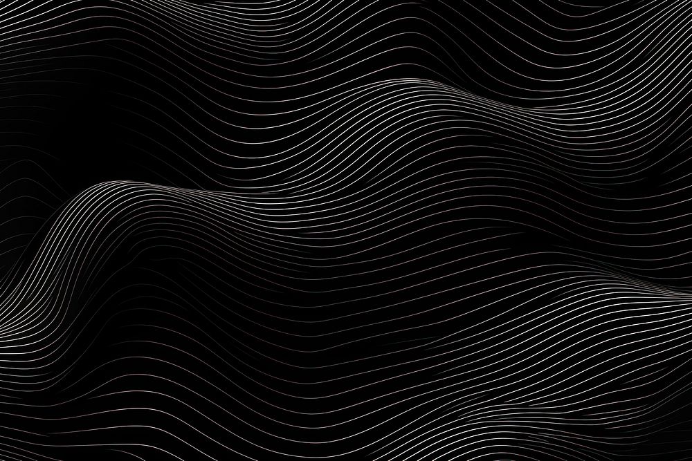 Abstract line art wave pattern Background black backgrounds technology. AI generated Image by rawpixel.