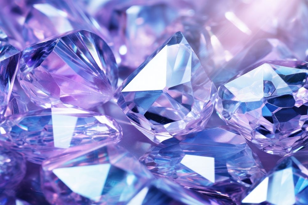 Diamonds and crystals backgrounds gemstone mineral. AI generated Image by rawpixel.