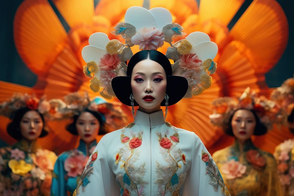 Vietnamese woman fashion adult spirituality. AI generated Image by rawpixel.