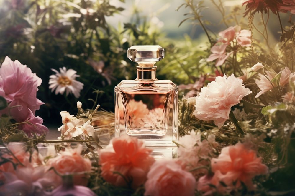 A perfume flower bottle plant. AI generated Image by rawpixel.