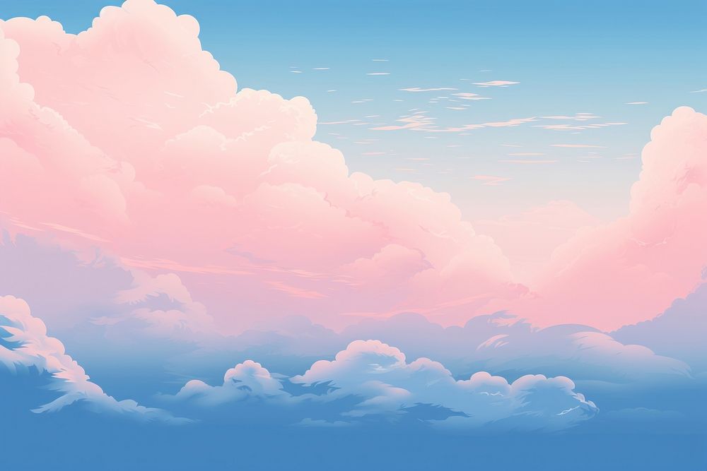 Vanilla sky outdoors nature cloud. AI generated Image by rawpixel.