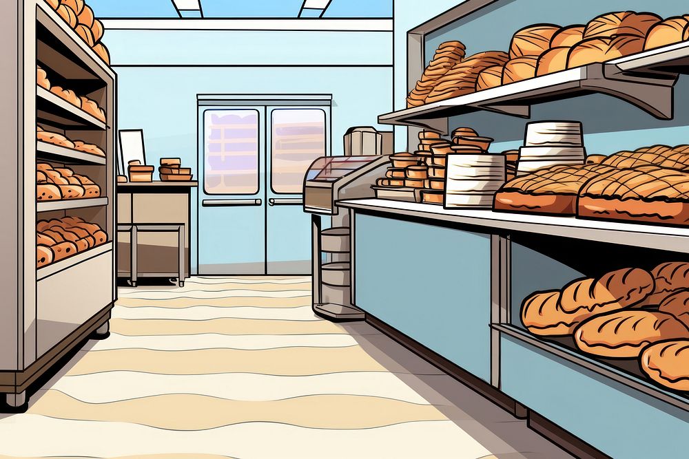 Bakery architecture arrangement abundance. AI generated Image by rawpixel.