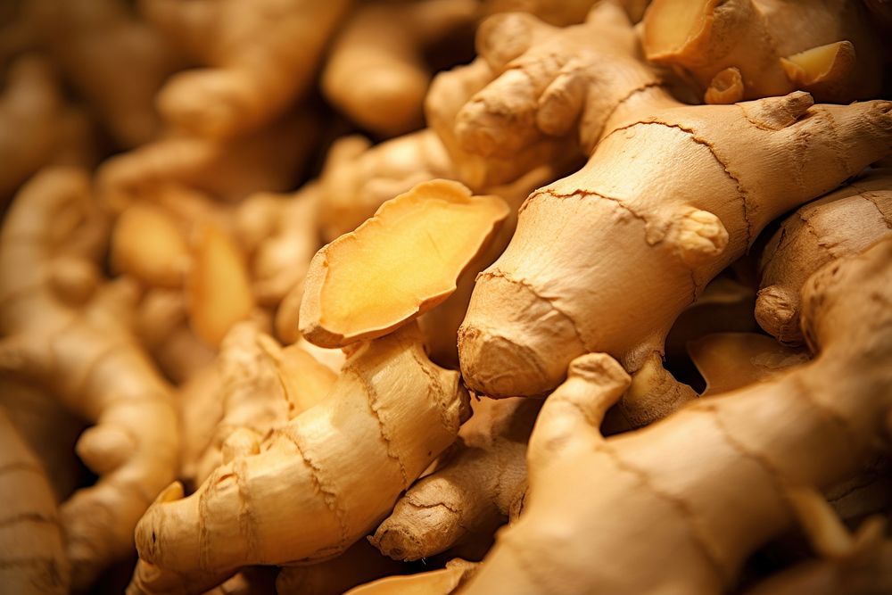 Ginger plant food backgrounds. AI generated Image by rawpixel.