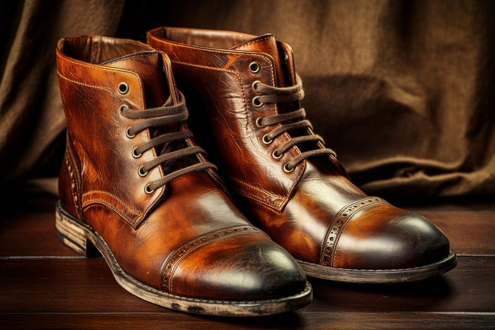 Shoes footwear leather boot. AI generated Image by rawpixel.
