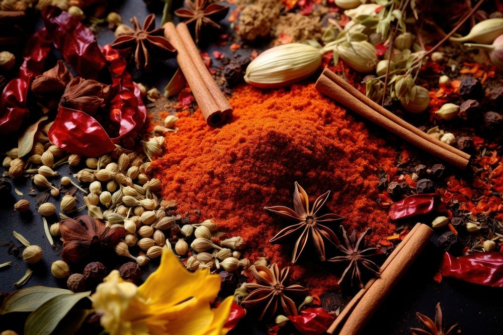 Spices food ingredient freshness. AI generated Image by rawpixel.