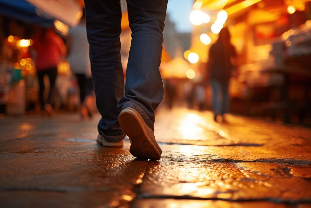 Walking street footwear shoe. AI generated Image by rawpixel.
