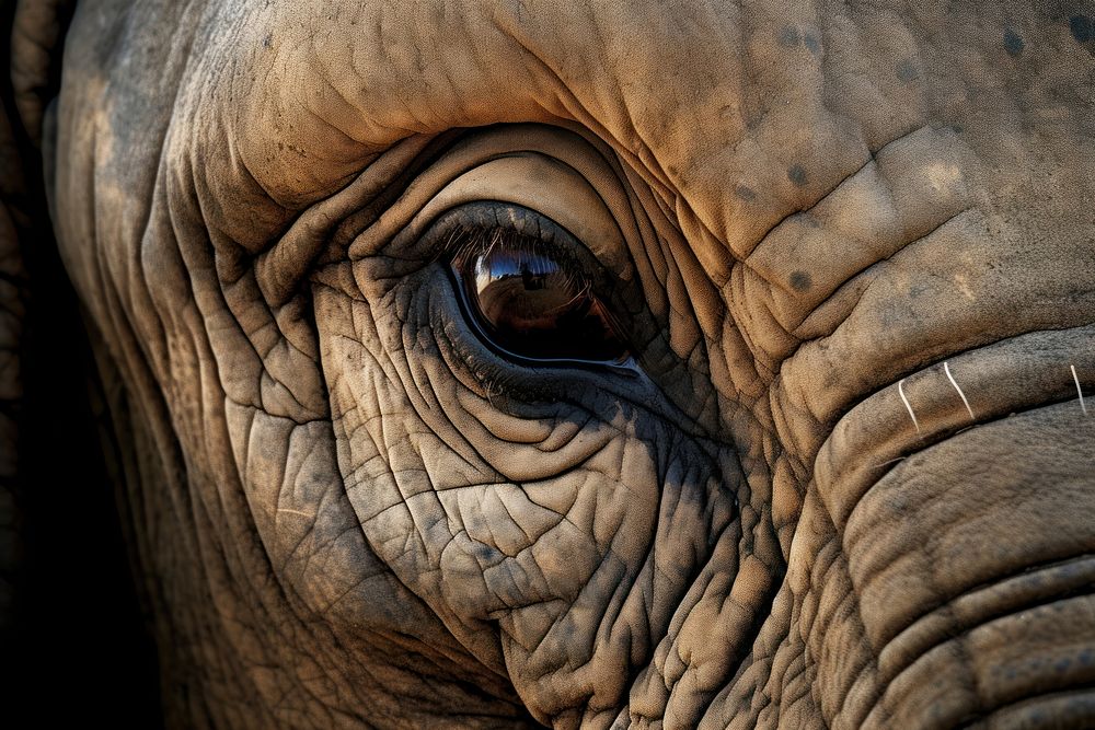Wild animal elephant wildlife mammal. AI generated Image by rawpixel.
