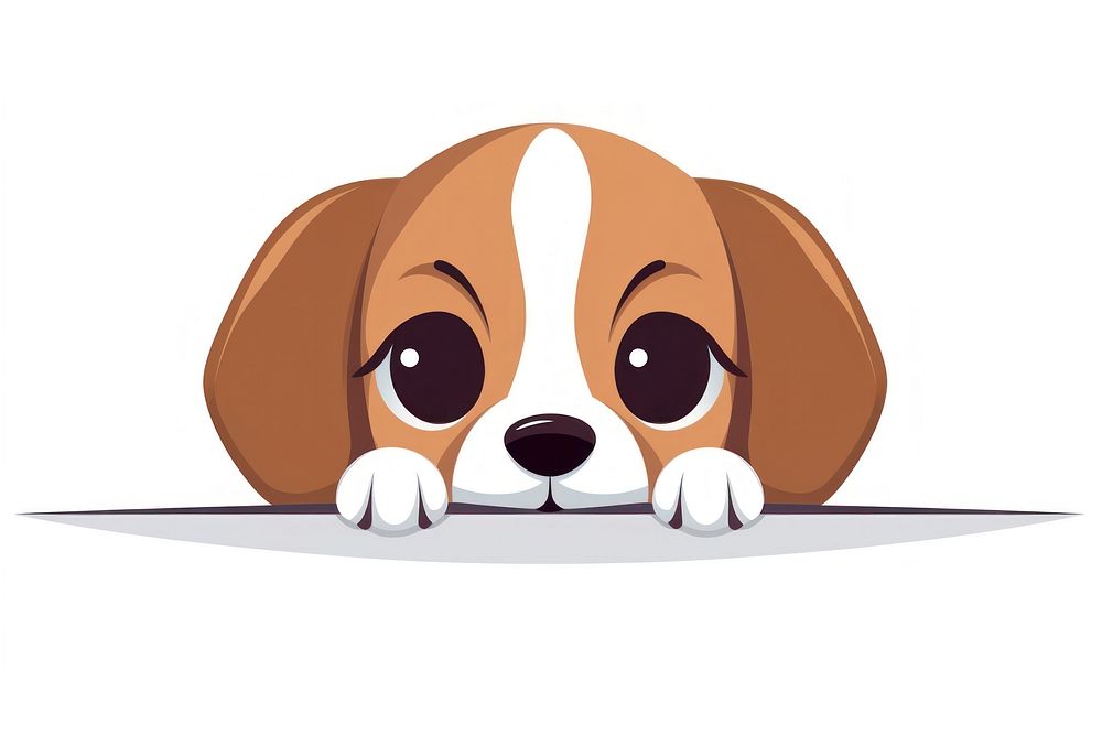 Beagle beagle cartoon animal. AI generated Image by rawpixel.