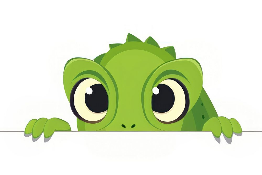 Chameleon amphibian cartoon animal. AI generated Image by rawpixel.