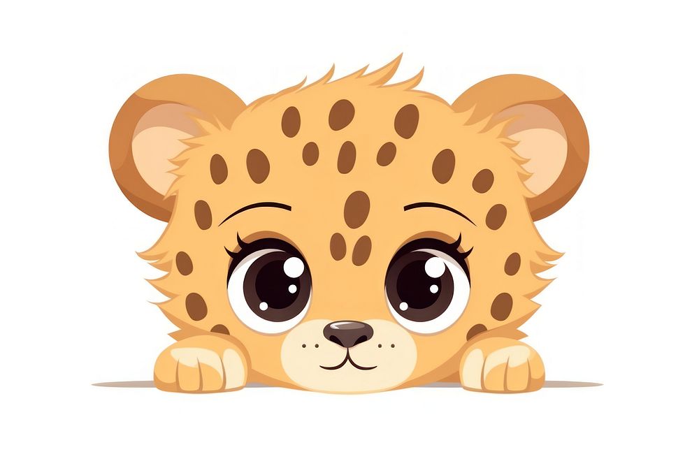 Cheetah cartoon animal mammal. AI generated Image by rawpixel.