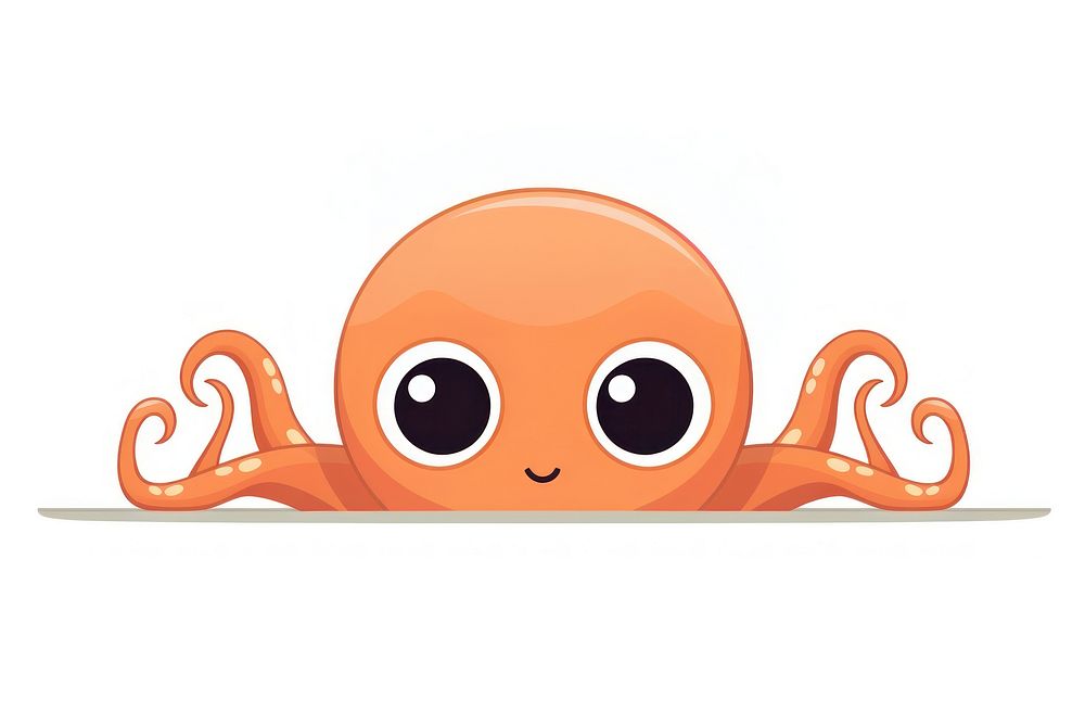 Octopus cartoon animal cute. AI generated Image by rawpixel.