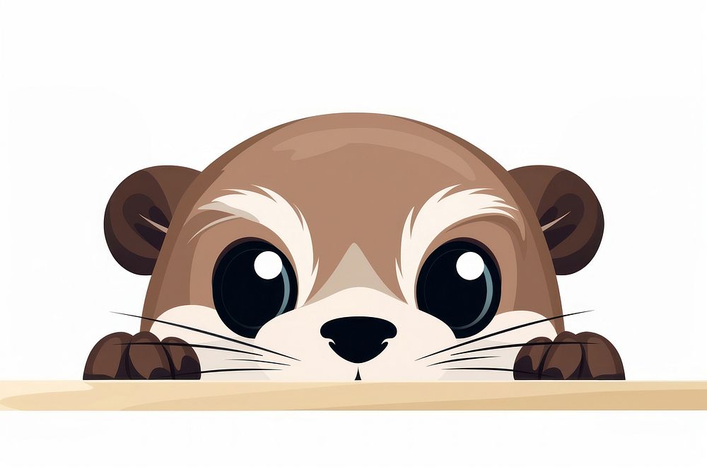 Otter wildlife cartoon animal. AI generated Image by rawpixel.