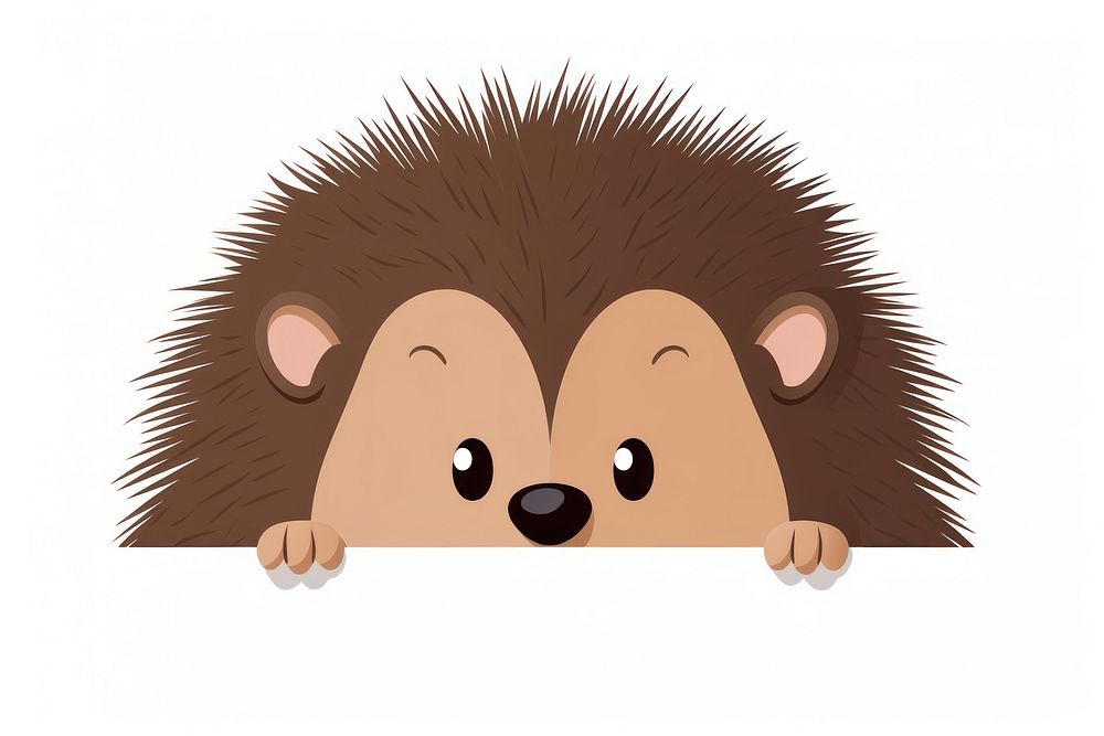 Porcupine hedgehog cartoon mammal. AI generated Image by rawpixel.