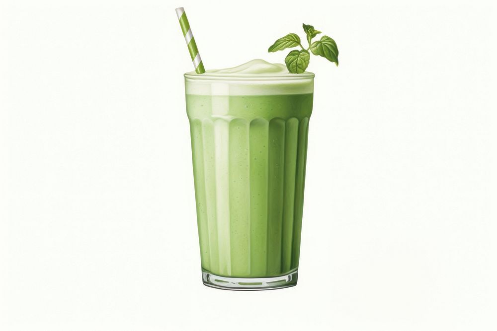 Green smoothie milkshake drink juice. AI generated Image by rawpixel.