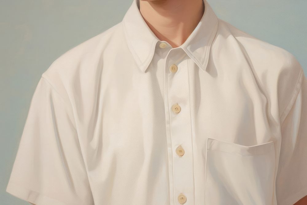 Close up of men button up shirt sleeve blouse outerwear. AI generated Image by rawpixel.