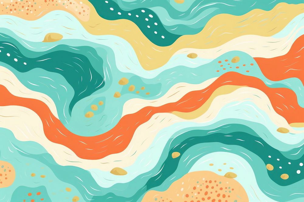 Beach pattern graphics backgrounds. AI generated Image by rawpixel.