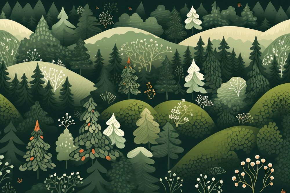 Forest outdoors pattern nature. AI generated Image by rawpixel.