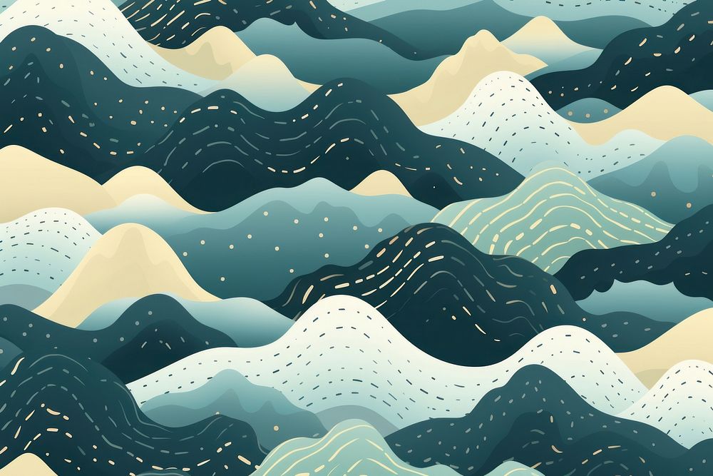 Mountain pattern graphics nature. AI generated Image by rawpixel.