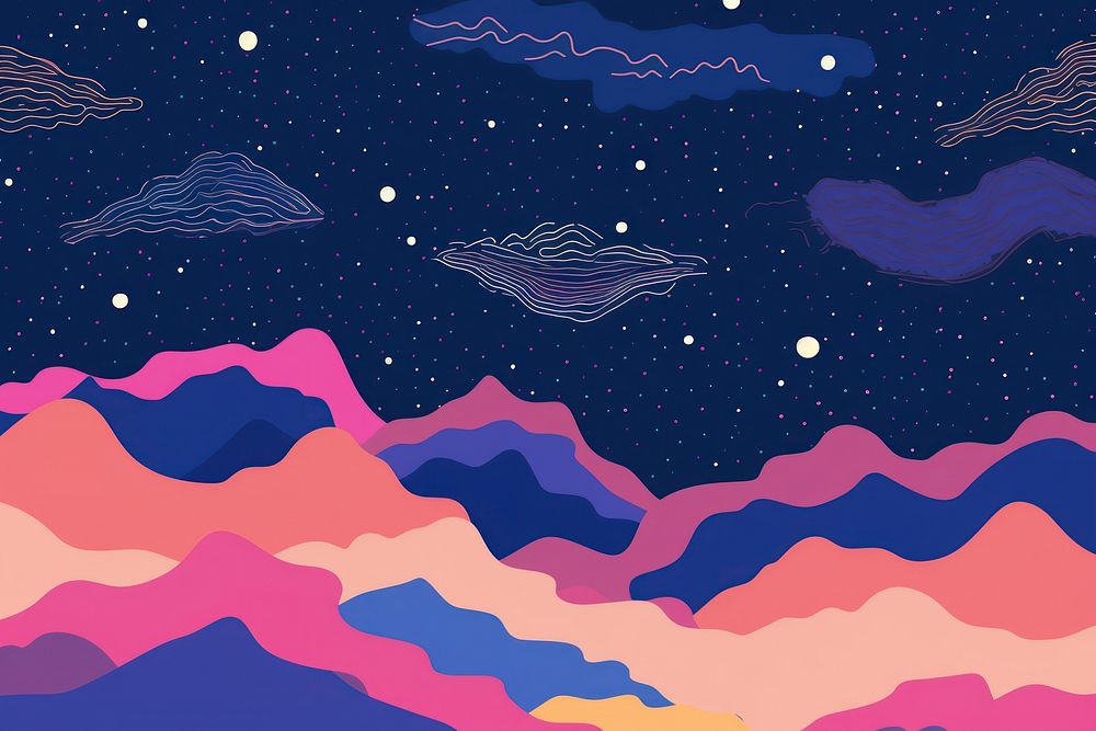Galaxy backgrounds outdoors pattern. AI generated Image by rawpixel.