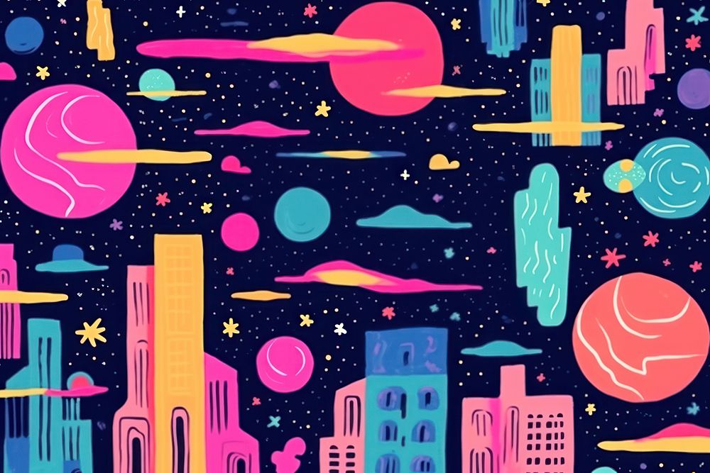 Galaxy backgrounds pattern architecture. AI generated Image by rawpixel.
