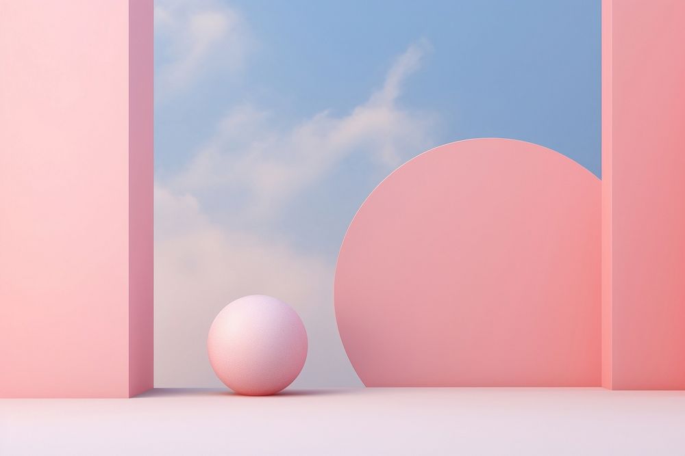 Abstract pastel background sphere sky outdoors. AI generated Image by rawpixel.