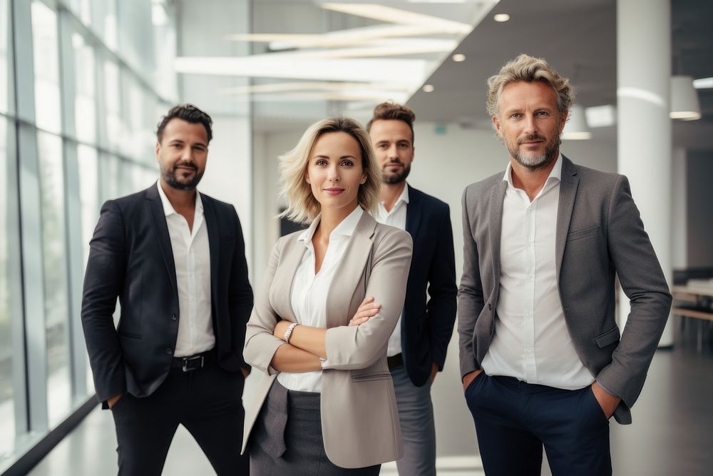 Group of business people blazer office adult. AI generated Image by rawpixel.