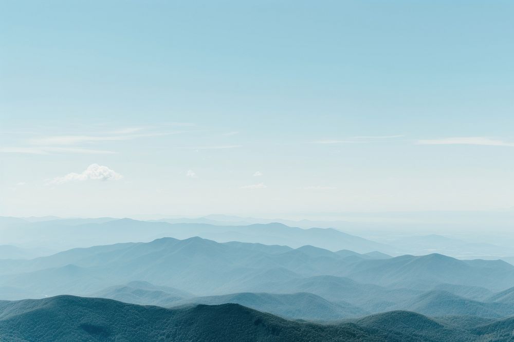 Great Smoky Mountains mountain outdoors horizon. AI generated Image by rawpixel.