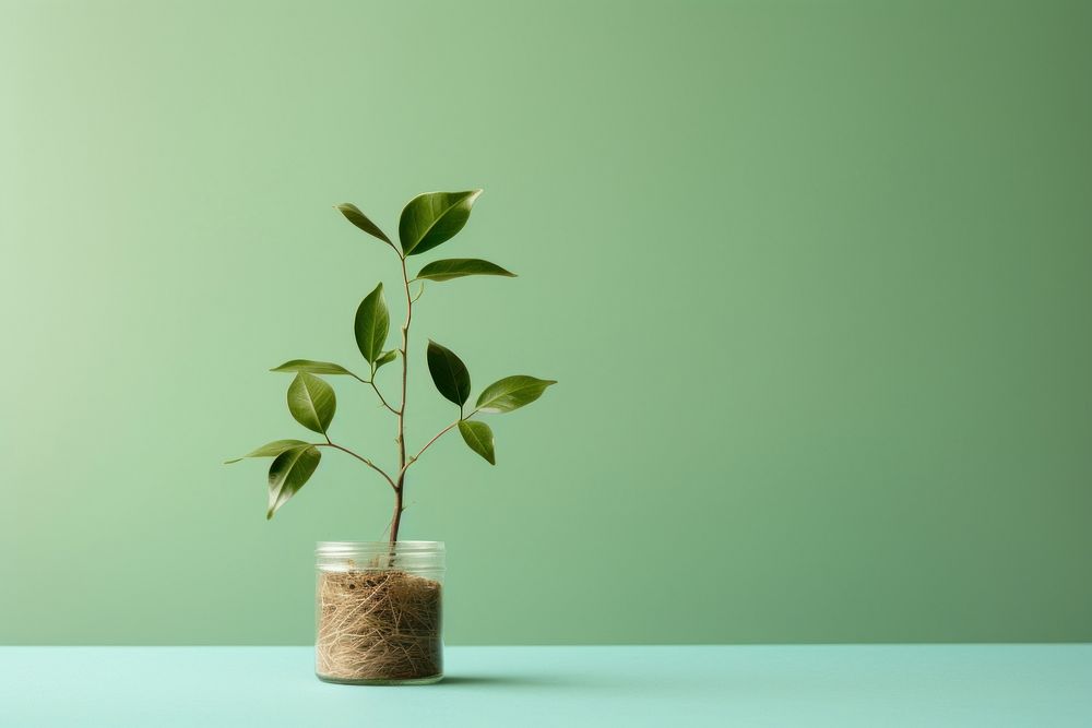 Sustainability plant leaf houseplant. AI generated Image by rawpixel.