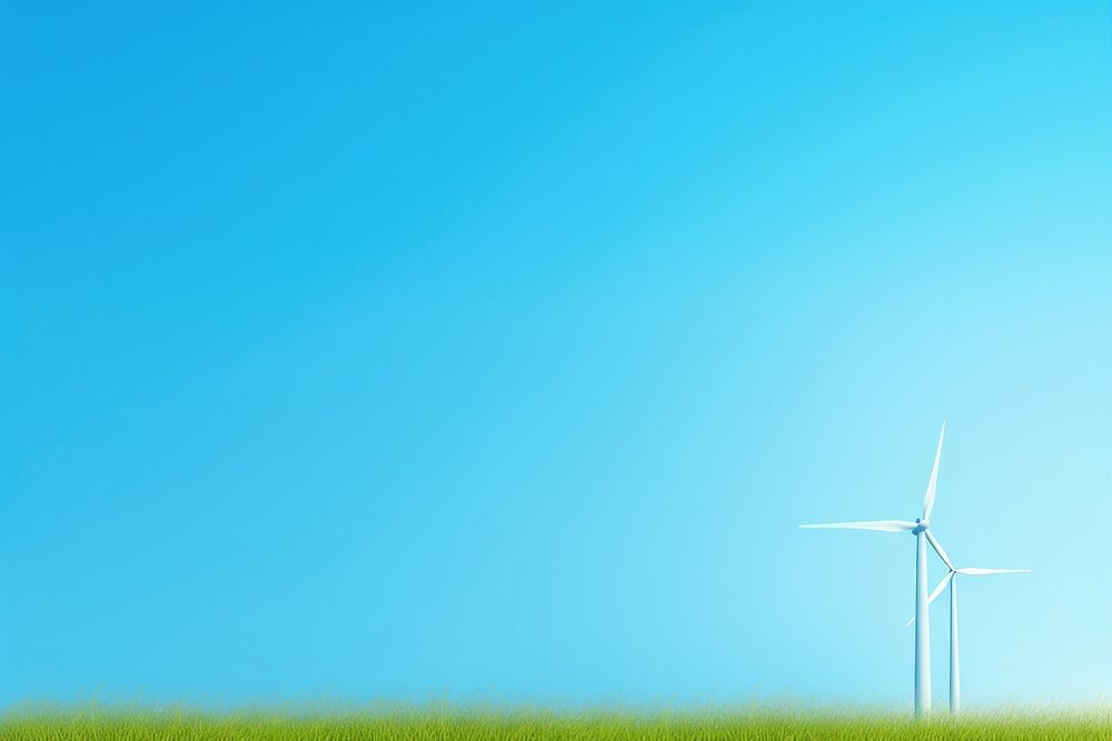 Renewable energy backgrounds windmill outdoors. AI generated Image by rawpixel.