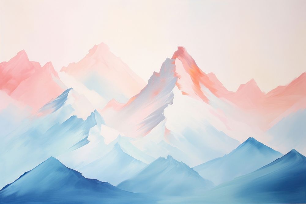 Mountain art backgrounds landscape. AI generated Image by rawpixel.