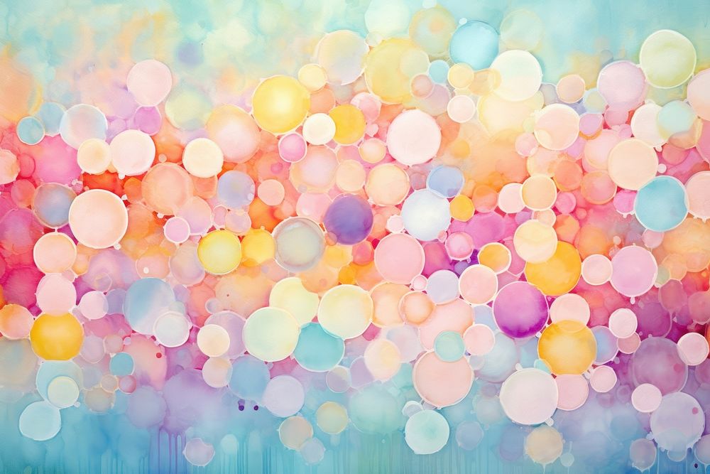 Bubble pattern backgrounds painting celebration. AI generated Image by rawpixel.