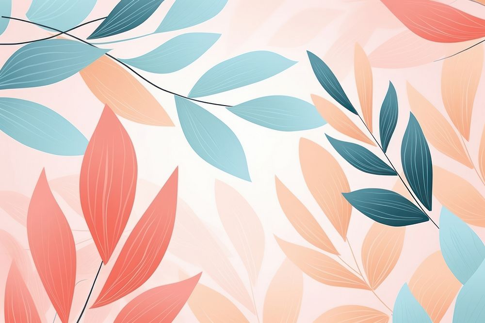 Botanical leave background in aesthetic backgrounds abstract pattern. AI generated Image by rawpixel.