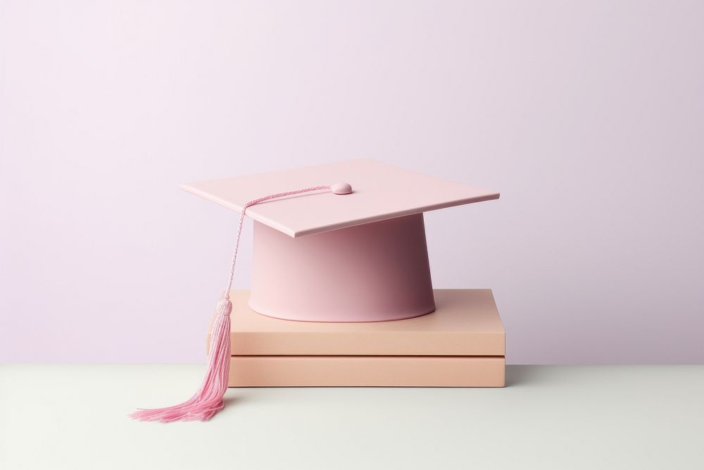 Minimal graduation hat education intelligence mortarboard. AI generated Image by rawpixel.
