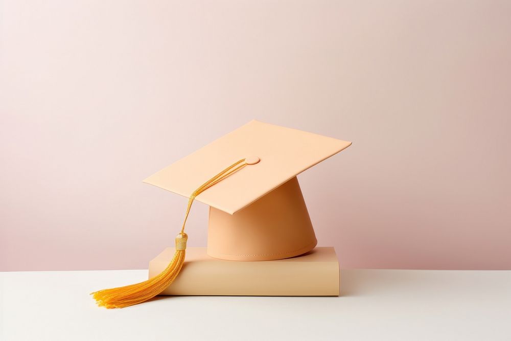 Minimal graduation hat education intelligence achievement. AI generated Image by rawpixel.