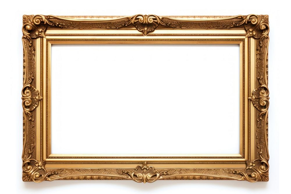 Gold vintage classic frame mockup backgrounds white background architecture. AI generated Image by rawpixel.